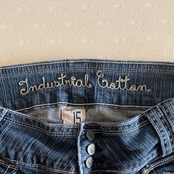 Industrial Cotton size 15 Stylish Blue Boot Cut Jeans - Picture 2 of 10